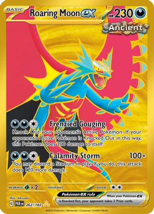 Roaring Moon ex (Gold) (262) Holofoil - Paradox Rift