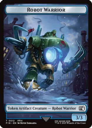 Robot Warrior // Copy Double-Sided Token (12 // 1) - FINAL FANTASY