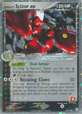 Rocket's Scizor ex (101) Holofoil - Team Rocket Returns