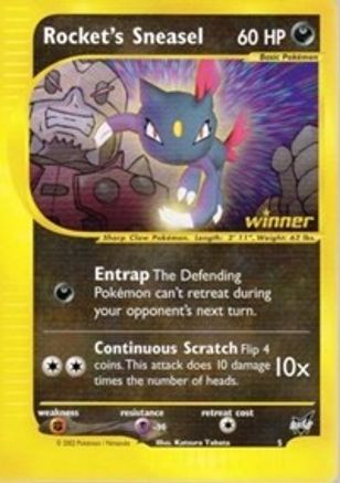 Rocket's Sneasel [Winner] (5) - Best of Promos