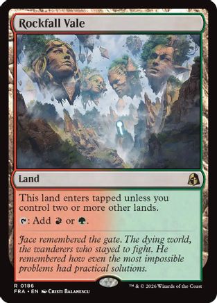 Rockfall Vale (186) Foil - Reality Fracture