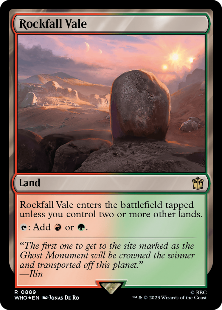 Rockfall Vale (889) Surge Foil - Doctor Who