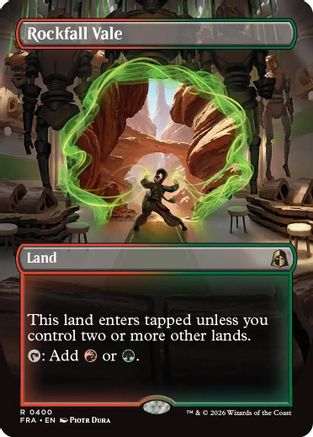 Rockfall Vale (Borderless) (400) Foil - Reality Fracture