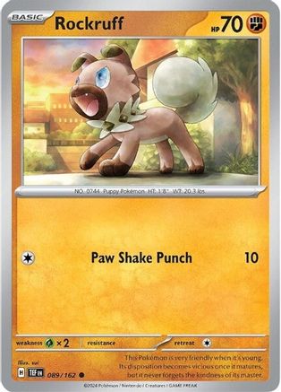 Rockruff (89) Reverse Holofoil - Temporal Forces