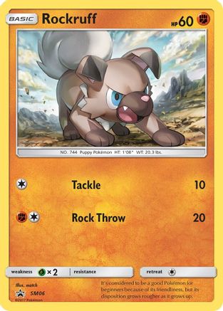 Rockruff (SM06) Holofoil - Black Star Promos