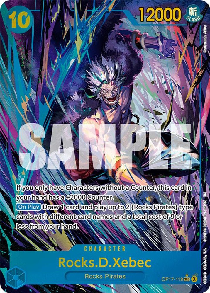 Rocks.D.Xebec (Alternate Art) (OP17-118) Foil