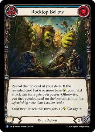 Rocktop Bellow (Blue) (IAR046) Rainbow Foil - Usurp the Shadow Throne
