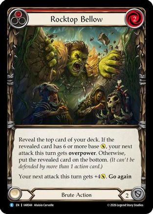 Rocktop Bellow (Red) (IAR044) Rainbow Foil - Usurp the Shadow Throne