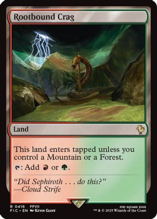 Rootbound Crag (416) Surge Foil - Commander: FINAL FANTASY