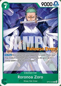 Roronoa Zoro (OP16-035) Release Event Cards