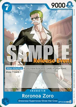 Roronoa Zoro (OP16-053) Release Event Cards