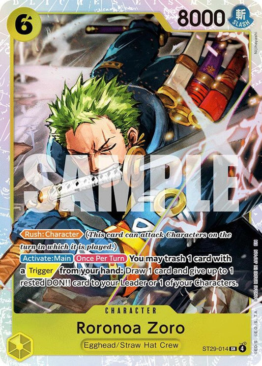 Roronoa Zoro (ST29-014) Foil