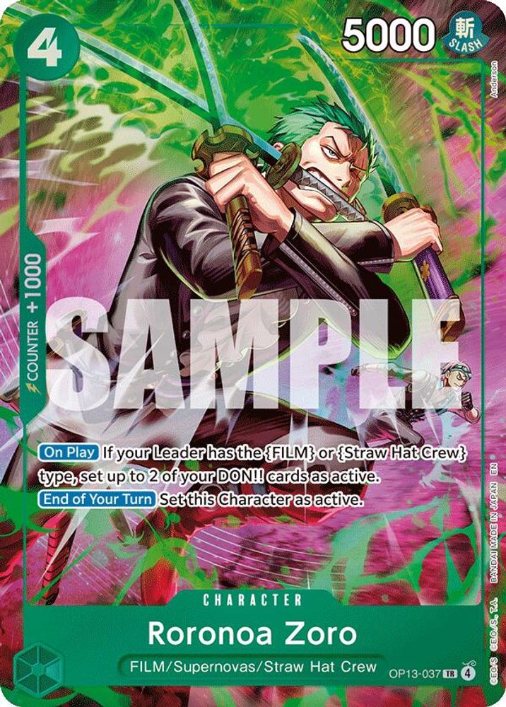 Roronoa Zoro (TR) (OP13-037) Foil