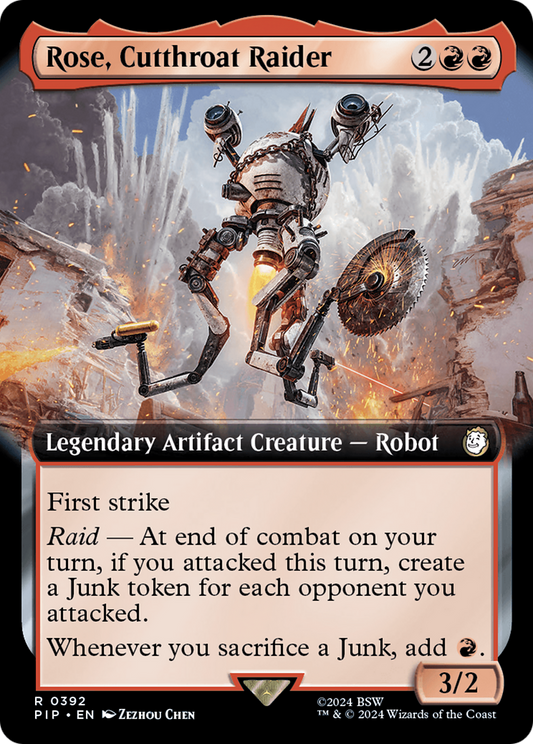 Rose, Cutthroat Raider (Extended Art) (392) Foil - Fallout