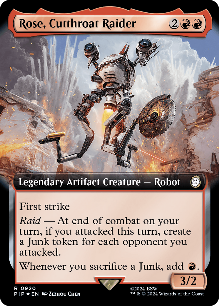 Rose, Cutthroat Raider (Extended Art) (920) Surge Foil - Fallout