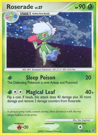 Roserade (17) Reverse Holofoil - Secret Wonders