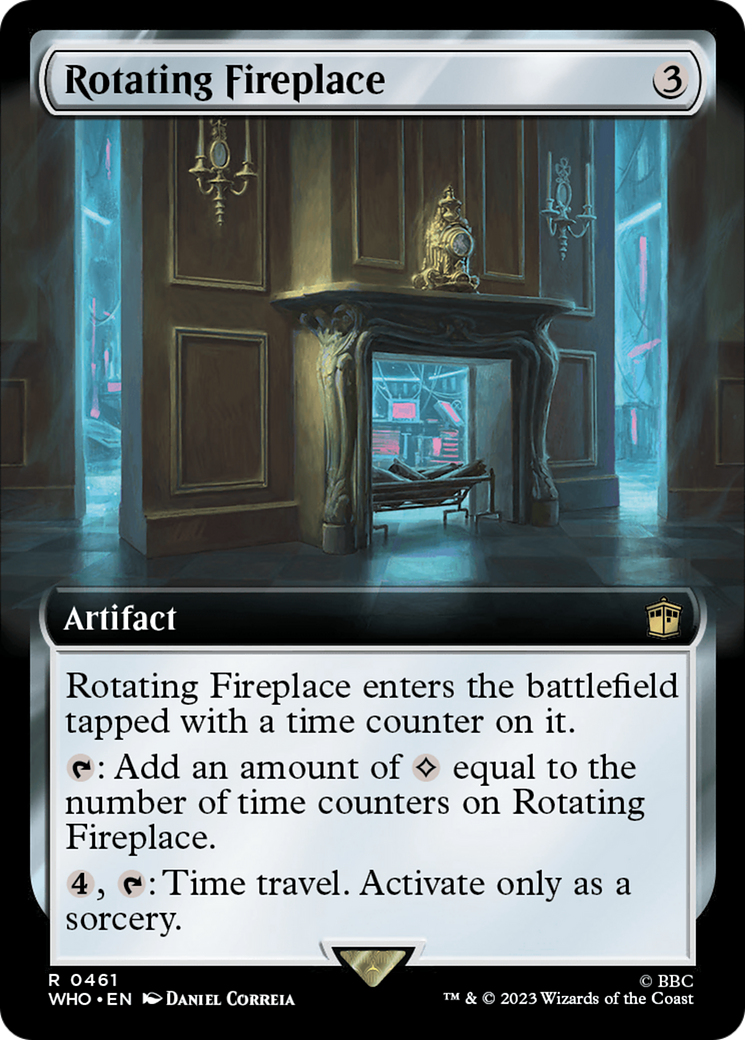 Rotating Fireplace (Extended Art) (461) Foil - Doctor Who