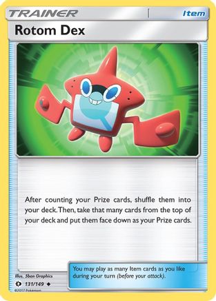 Rotom Dex (131) Reverse Holofoil - Sun & Moon