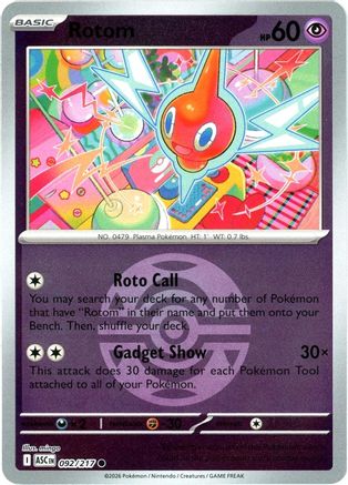 Rotom (Dusk Ball) (92) Reverse Holofoil - Ascended Heroes