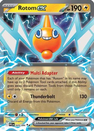 Rotom ex (29) Holofoil - Phantasmal Flames