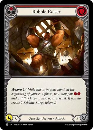 Rubble Raiser (Red) (MPG082) Rainbow Foil - Mastery Pack Guardian