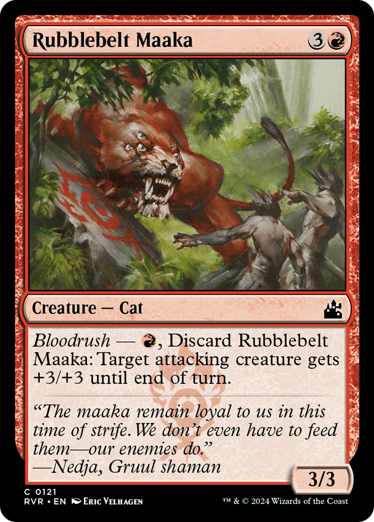 Rubblebelt Maaka (121) Foil - Ravnica Remastered