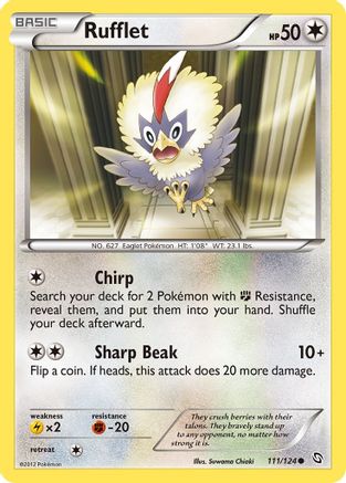 Rufflet (111) Reverse Holofoil - Dragons Exalted