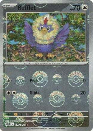 Rufflet (Poke Ball Pattern) (77) Reverse Holofoil - Black Bolt