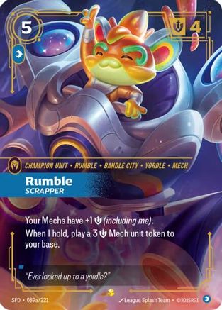 Rumble – Scrapper (Alternate Art) (089a) Foil - Spiritforged