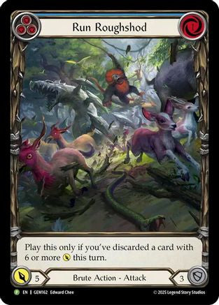 Run Roughshod (Blue) (Extended Art) (GEM162) - GEM Pack