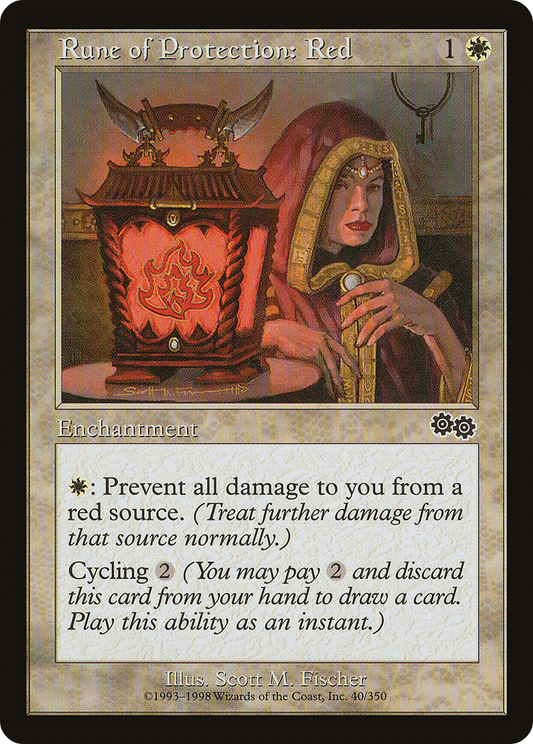 Rune of Protection: Red (040) - Urza's Saga