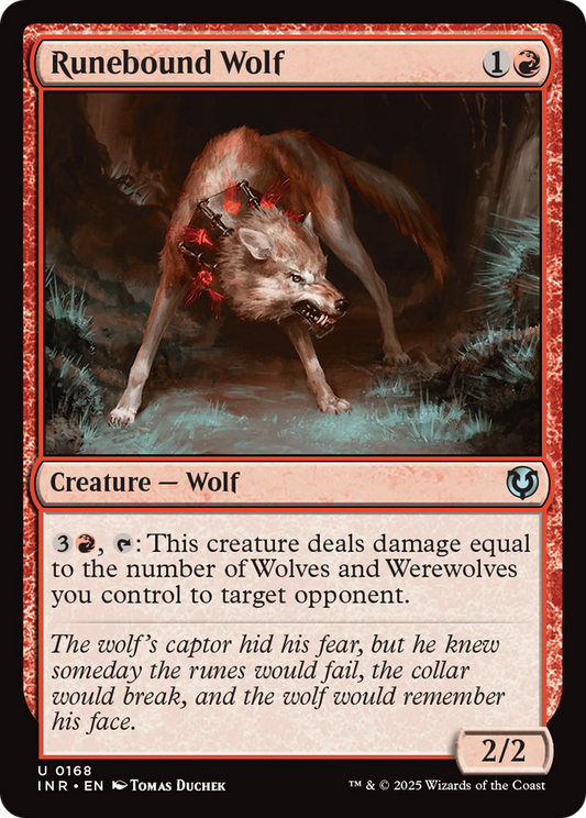 Runebound Wolf (168) Foil - Innistrad Remastered