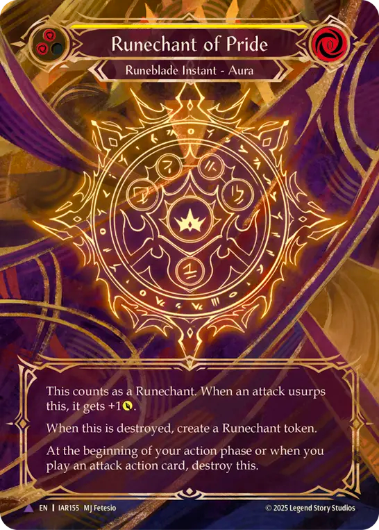 Runechant of Pride (Marvel) (IAR155) Cold Foil - Omens of the Third Age