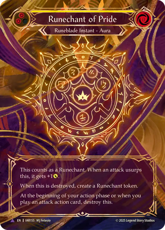 Runechant of Pride (Marvel) (IAR155) Cold Foil - Omens of the Third Age
