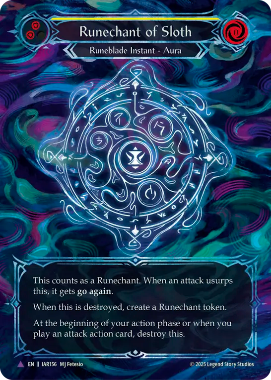 Runechant of Sloth (Marvel) (IAR155) Cold Foil - Omens of the Third Age