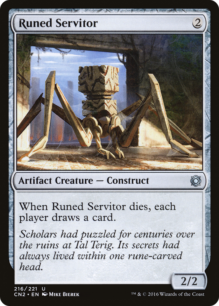 Runed Servitor (216) Foil - Conspiracy: Take the Crown