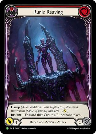 Runic Reaving (Extended Art) (FAB477) Rainbow Foil - Flesh and Blood: Promo Cards