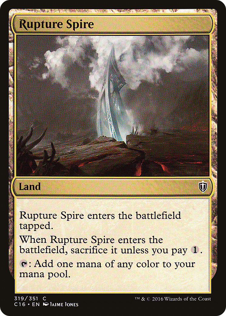 Rupture Spire (319) - Commander 2016