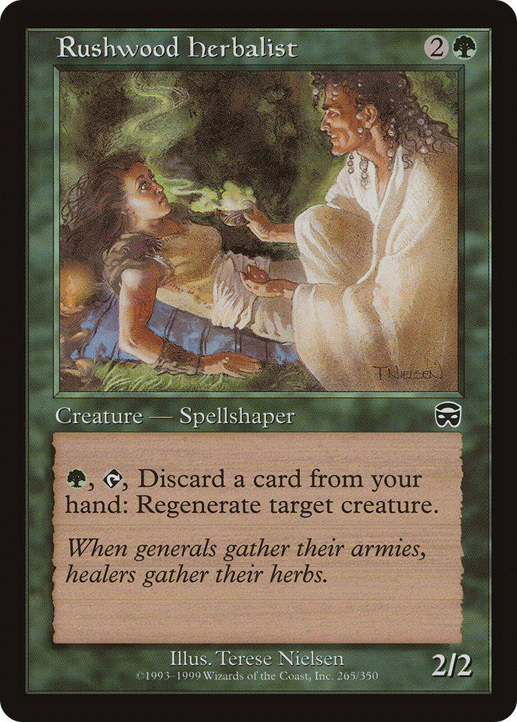 Rushwood Herbalist (265) Foil - Mercadian Masques