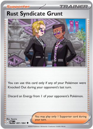 Rust Syndicate Grunt (81) Reverse Holofoil - Pitch Black