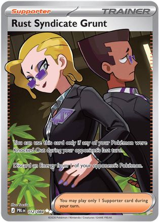 Rust Syndicate Grunt (Full Art) (112) Holofoil - Pitch Black