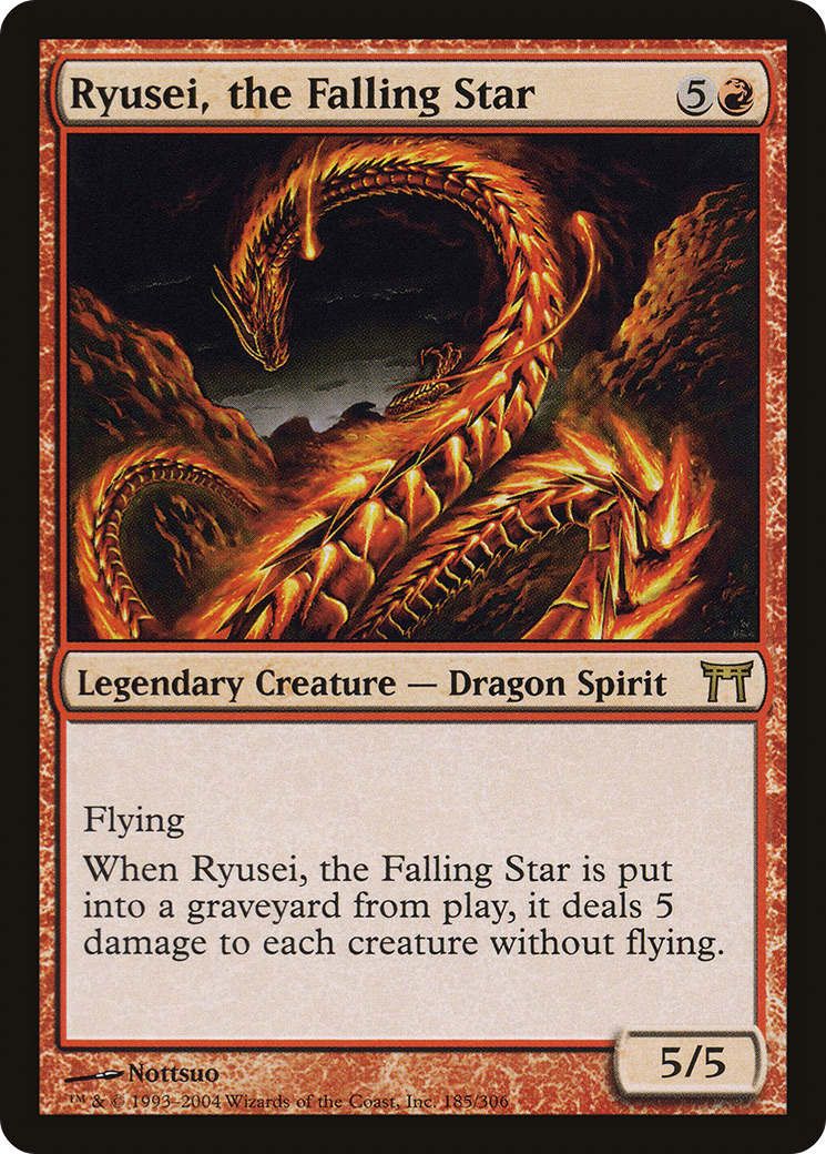 Ryusei, the Falling Star (185) Foil - Champions of Kamigawa