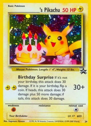______'s Pikachu (24) Holofoil - Wizards of the Coast Promos