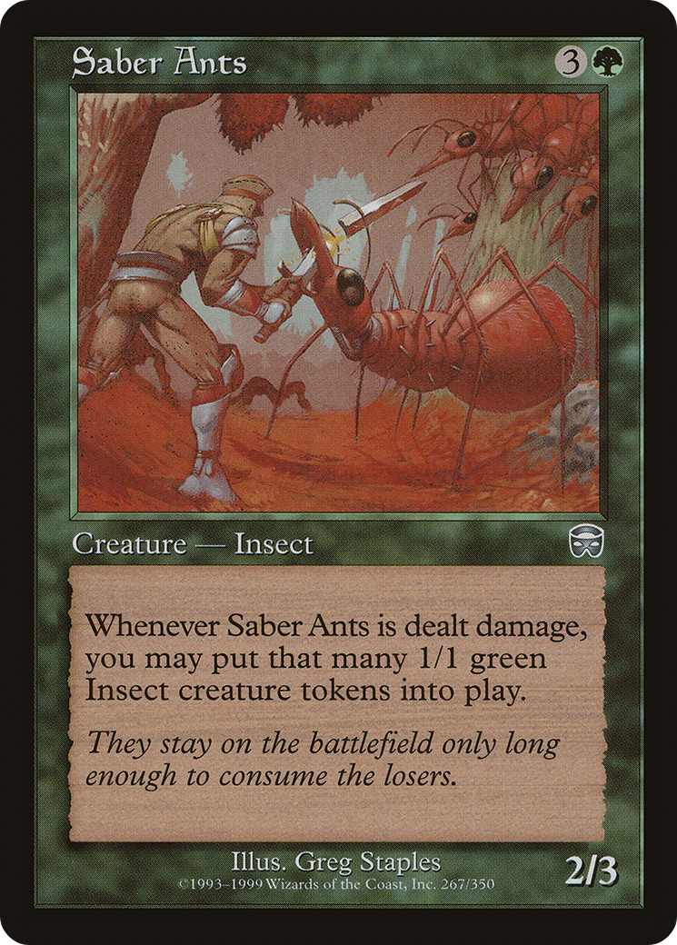 Saber Ants (267) Foil - Mercadian Masques