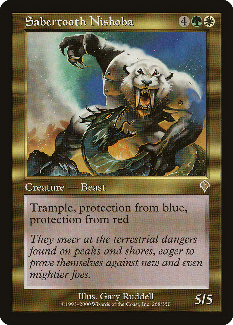 Sabertooth Nishoba (268) Foil - Invasion
