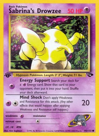 Sabrina's Drowzee (95) (1st Edition) - Gym Challenge