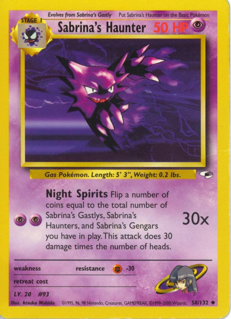 Sabrina's Haunter (58) (Unlimited) - Gym Heroes