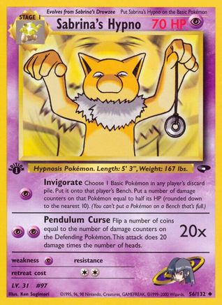 Sabrina's Hypno (56) (1st Edition) - Gym Challenge