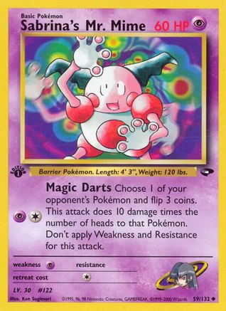 Sabrina's Mr. Mime (59) (1st Edition) - Gym Challenge