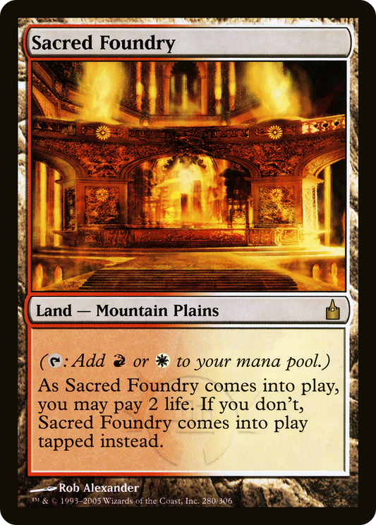 Sacred Foundry (280) - Ravnica: City of Guilds